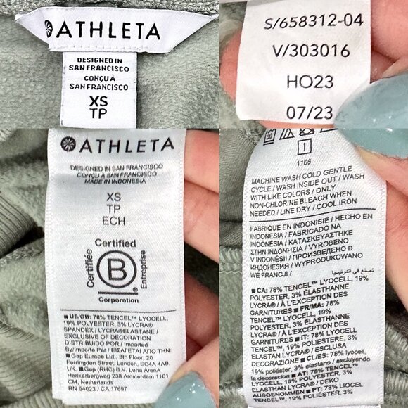 Athleta Coaster Luxe High Rise Ultra-Soft Jogger Pants in Light Sage Green Sz XS - Picture 3 of 16